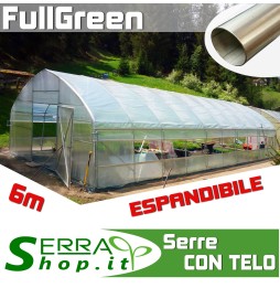 SERRA professionale per agricoltura serrashop serre a tunnel con arcate e telo pe made in italy antigrandine _fullgreen